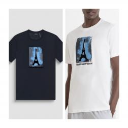 tee shirt antony morato tour eiffel 02445 100240 h24